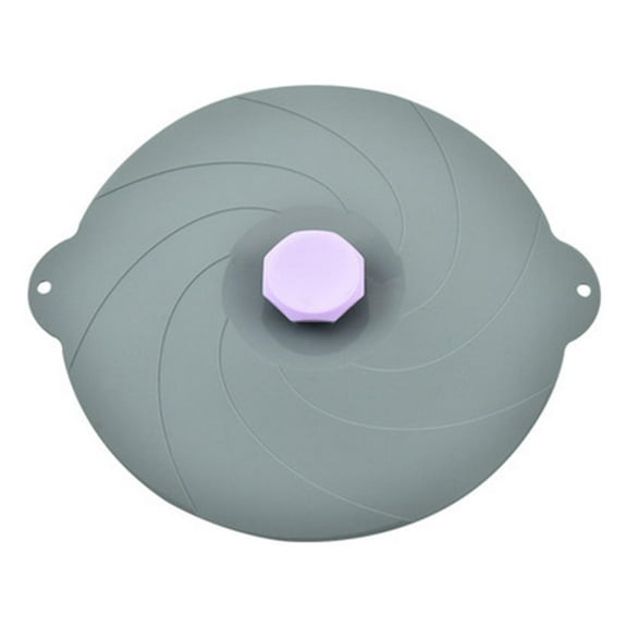 IBASETOY 1Set Kitchen Silicone Cover Grey for Food Storage Fresh-keeping Round Household Users