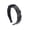 Black Black Leather, variant on Motique Accessories 2 Tone Headband-1 inch Black and Grey Leopard Scrunch Headband