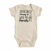 Nicu Peace Out Newborn Baby Bodysuit