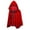 Black, variant on JOANKDMI Gothic Vampire Costume Hooded Cape Unisex Adult Elegant Velvet Cloak with Lace Trim and Ribbon Tie for Spooky Halloween Party Dress Up Outfit