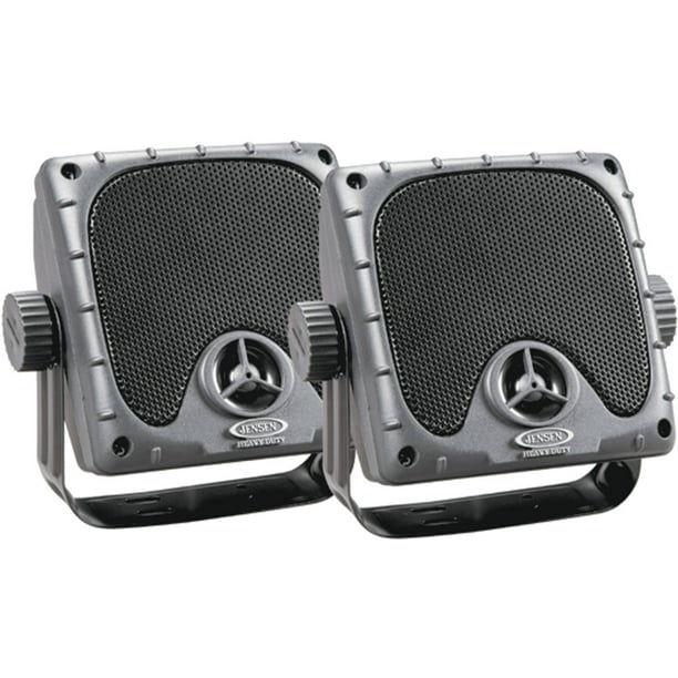 Jensen JXHD35 Waterproof 3.5" Mini 30W Surface Mount Marine Speakers, 1