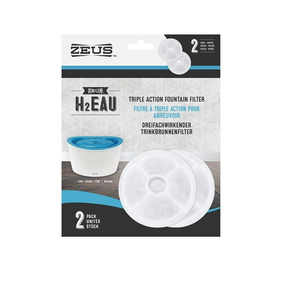 Zeus H2EAU Triple Action Fountain Filters