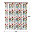 thumbnail image 5 of Baseball Football Pattern Shower Curtain 72"x84" ,Bathroom Decorative Shower Curtains Set with 12 Hooks,Modern Waterproof Washable Shower Curtain, 5 of 6