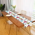 thumbnail image 2 of Yayeee Table Runner 70 inches Long Home Kitchen Dinning Party Decoration, Red Triangles, 2 of 7