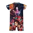 thumbnail image 5 of Demon Slayer Baby Romper Short Sleeve Bodysuits Soft Rompers Summer Clothes One-Piece Jumpsuits Outfits 0-3M, 5 of 7