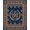 Navy Blue Tan Orange, Pattern 14, variant on ODIKA Emblem With Vintage Sports Pennant Border Design Star Playful for Dorm Room, Small Living Apartment, Stain Resistant Low Profile