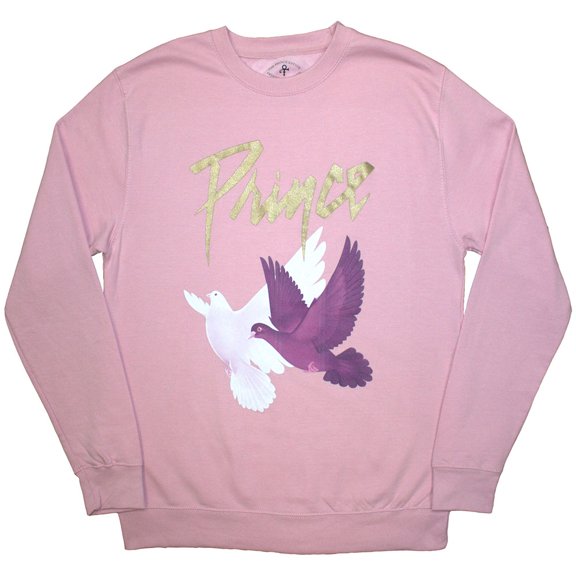 Prince Unisex Sweatshirt Doves (Pink) (Medium)