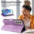 thumbnail image 3 of TECH CIRCLE Wallet Case for Samsung Galaxy S21 FE,Premium PU Leather Magnetic Closure Folio RFID Blocking Card Slots Flip Kickstand Full Body Protection Shockproof Phone Case,Purple, 3 of 10