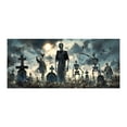 thumbnail image 3 of Spooky Halloween Garage Door Banner 7x16 FT - Glow in Dark Bat Pumpkin Design, Weather Resistant Polyester Outdoor Decor for Yard, Party Photo Background, 3 of 6