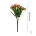 thumbnail image 3 of Tulipanes artificiales de simulación, ramo de 6 ramas | Tulipanes artificiales realistas que no se decoloran ni necesitan riego, 3 of 6
