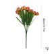thumbnail image 3 of Tulipanes artificiales de imitación – Ramo de orquídeas artificiales de 6 ramas para decoración del hogar, follaje de plástico que no requiere mantenimiento para el alféizar de la ventana, el d, 3 of 6