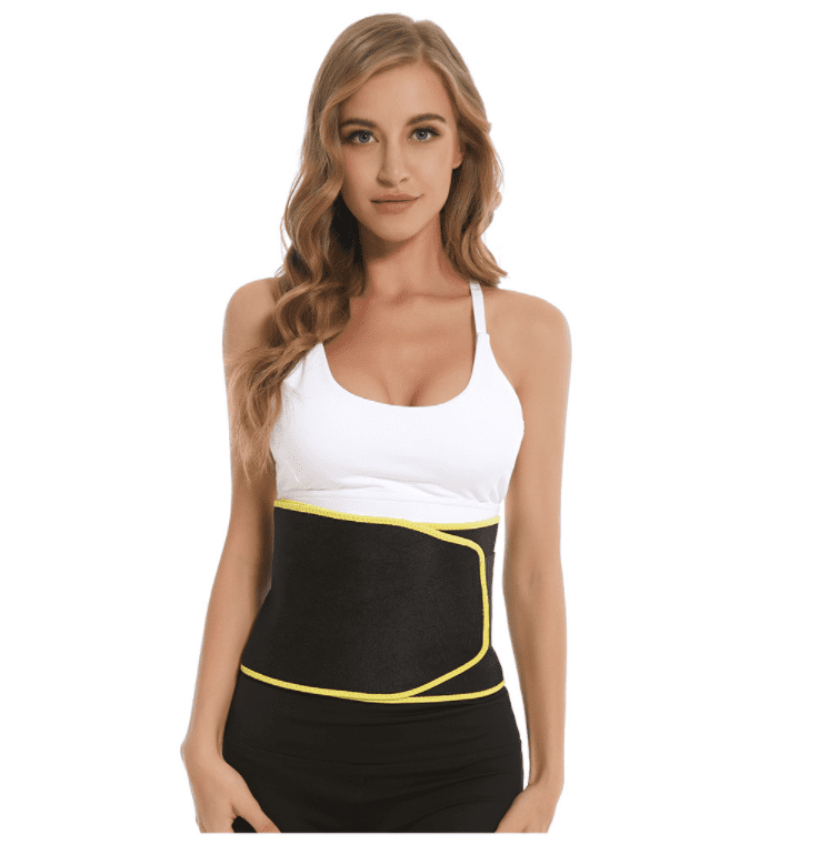 Waist Trimmer Yellow/Pink Waist Trainer Sauna Belt for Women Weight Loss Workout Fitness