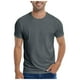 thumbnail image 1 of Camiseta lisa de cuello redondo ultrasuave para hombre: camiseta básica sostenible y transpirable para uso informal y deportivo, 1 of 4