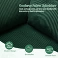 thumbnail image 7 of Ktaxon Corduroy Accent Chair, Reading Chair with Rubberwood Legs, Sofa with Armrest Pockets, Two Armrest Pillows, Thick Cushions,  for Home Office Green, 7 of 7