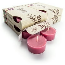 Mulberry Tealight Candles Bulk Pack - 24 Dark Red Premium Scented Tea Lights - Shortie's Candle Company