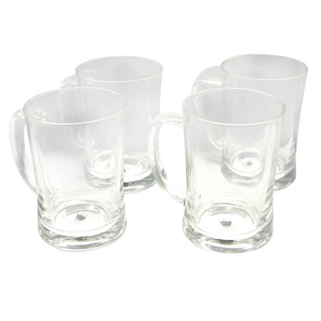 General Store 4-Piece 23 oz. Beer Mug Clear Glass