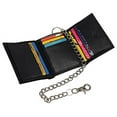 thumbnail image 6 of Men's RFID Blocking Premium Leather Chain Trifold Wallet, 6 of 14