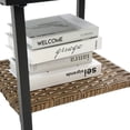 thumbnail image 6 of Olurrisa 3pc Grey Rattan Rocking Chair Set for Outdoor, Steel Frame Leisure Patio Rocking Chairs with Side Table, 6 of 11