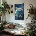 thumbnail image 3 of SEANATIVE Floral Moon Butterfly Tapestry Aesthetic Tapestry for Kitchen Home Wall Tapestry Small Tapestry 36H*24W Inches Small Tapestry for Living Room Dorm Office, 3 of 6