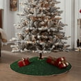 thumbnail image 4 of Bingfone Christmas Tree Skirt Mat Christmas Decoration Interior 48" -Green Sparkling, 4 of 6