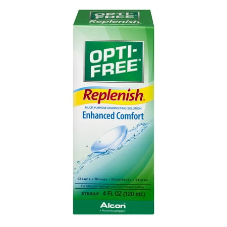 ALCON OPTI-FREE REPLENISH Contact Lens Care Cleaning & Disinfecting Solution - 4 fl oz