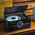 thumbnail image 5 of Victrola Metropolitan Mid Century Tocadiscos Bluetooth 4 en 1 y centro multimedia con parlantes incorporados - Tocadiscos de 3 velocidades, radio AM/FM, transmisión inalámbrica de música | Gris, 5 of 5