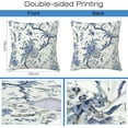 thumbnail image 2 of Chinoiserie Throw Pillow Cover Case Blue White Flowers Throw Pillows Set of 2 Super Soft Pillow Covers 16x16 Inches Farmhouse Home Decor for Living Room Bedroom Sofa Couch Cushion Cover, 2 of 6