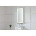 thumbnail image 4 of Helios 20in x 40in Hardwired LED mirror with touch sensor and color changing temperature 3000K/4200K/6400K, 4 of 5