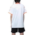 thumbnail image 5 of Agkizg 2PC Short Sleeve Training Set Round Neck Top Elastic Waist Shorts Quickly Dry Breathable (Girl's or Girl's Plus),2-Piece Set, 5 of 5