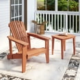thumbnail image 4 of Gymax 2PCS Solid Wood Garden Chair w/ High Backrest Wide Armrests & Contoured Seat, 4 of 8