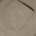 thumbnail image 6 of CHUMUD Men's Cotton Linen Short Sleeve Casual Pocket Shirts Button Down Shirt Collared Summer Breathable Blouse, 6 of 8