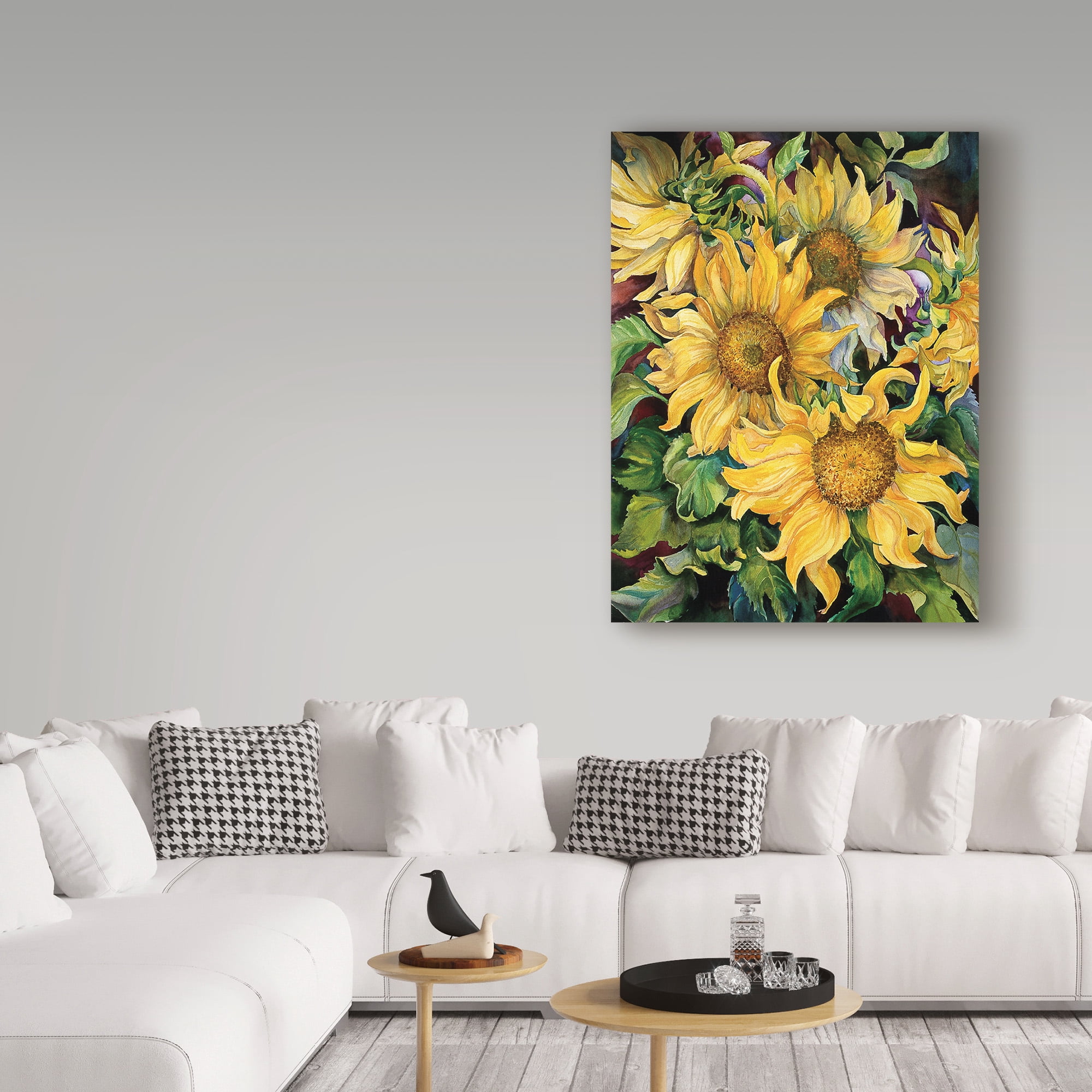 Trademark Fine Art 'Sunflowers' Canvas Art by Joanne Porter