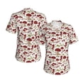 thumbnail image 3 of Goofa Mushroom Pattern Women's Slim-Fit Short-Sleeve V-Neck T-Shirt,Classic-Fit Short-Sleeve V-Neck T-Shirt-Medium, 3 of 5