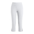 thumbnail image 5 of QATAINLAV Capri Pants for Women Summer Business Casual Pull On Cropped Yoga Pants Casual Side Slits Legging Capris with Pockets White XXL, 5 of 10