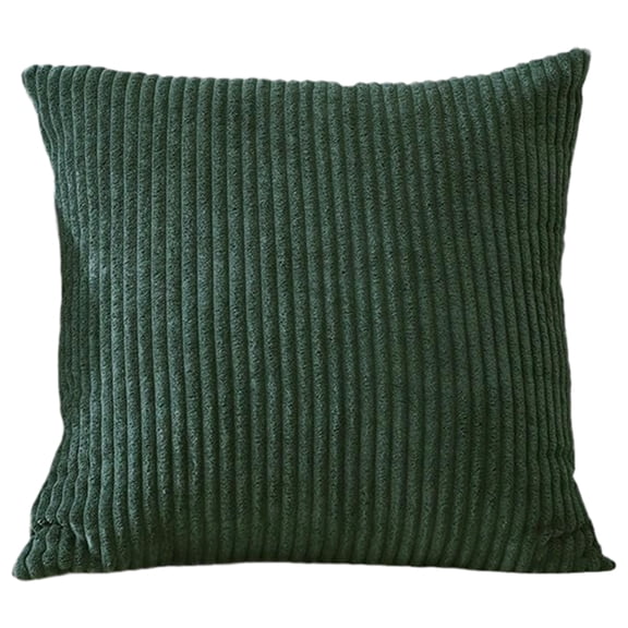 Fine Stripe Corduroy Throw Pillow Cover, Soft Skin - Friendly Fabric With Hidden Zipper For Easy Care, Square Pillowcase In Multiple Colors For Living Room Sofa Bedroom Office -