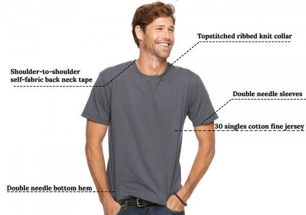 Aquaguard Men's Cotton Crewneck Heavyweight T-Shirt Shortsleeve- 3 Pack