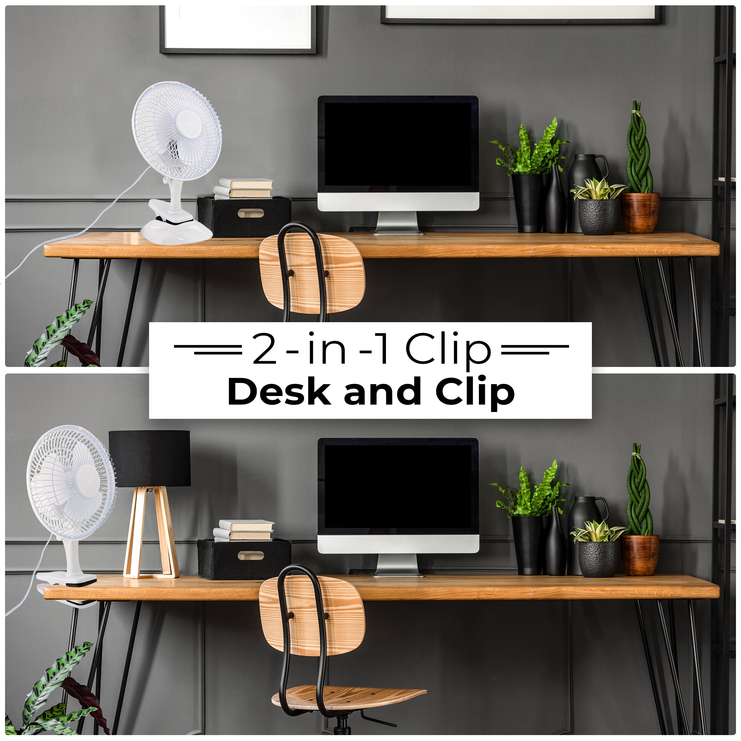 RAM-PRO 6 in 2-Speed Adjustable Tilt Clip-On Mini Fan