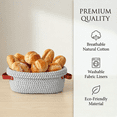 thumbnail image 7 of PLUZON 2-Pack Oval Bread Proofing Baskets, Cotton Rope Sourdough Banneton with Liners & Covers, Khaki, 7 of 7
