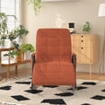 thumbnail image 2 of VECELO Rocking Chair Adjustable Backrest & Footrest, Nursery Recliner Chair with Double Side Pocket for Living Room/Bedroom, Coffee, 2 of 9