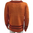 thumbnail image 2 of Men's Cable Knit V-Neck Sweater Long Sleeve Pullover Casual Classic Fit Knit Top, 2 of 4