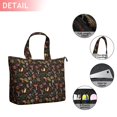 thumbnail image 2 of Red Mushroom Leaf Black Pattern Travel Tote Bags for Women Carry On,Large Weekender Bags for Women Travel,Multi Functional Duffle Bag for Work,Shopping,Sports, 2 of 5