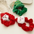 thumbnail image 1 of Feliz Navidad Felpa Hair Scrunchies Árbol de Navidad Santa Elk Franela Cuerda para el cabello Mujeres Accesorios para el cabello Regalos Bandas para el cabello, 1 of 2