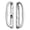 White, variant on 10" Sliding Patio Glass Door White Offset Pull Handle Set Replacement with Keys fits 3 ¹⁵/₁₆ inches Hole Spacing, and 1-1/4" to 2-1/4" Door Thickness