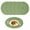 Green, variant on Debonair 15" Round Placemats Set of 6 Braided Fabric Heat Resistant Washable Table Mat for Kitchen for Kitchen Party Decor