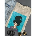 thumbnail image 3 of Pastell Classy Woman T-shirt Women's -Hulya Ozdemir Designs, Female Small, 3 of 4