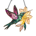 thumbnail image 2 of Spirit Birds Acrylic Suncatcher - Cute Owl & Hummingbird Winged Window Hanging Ornaments, 2 of 4