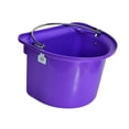 thumbnail image 1 of Ethern Horse feed Bucket Easy to Carry D Shaped Ergonomic Ranch Outside feed Trough Purple, 1 of 9