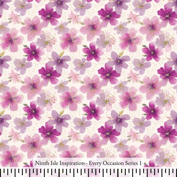 Ninth Isle Inspiration - Occasion Series - 100% Rayon Fabric By The Yard (Series1, HalfYard)