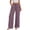 Purple #029, variant on Womens Cotton Linen Wide Leg Pants High Waisted Flowy Palazzo Pant Casual Summer Beach Vacation Outfits with Pockets, M