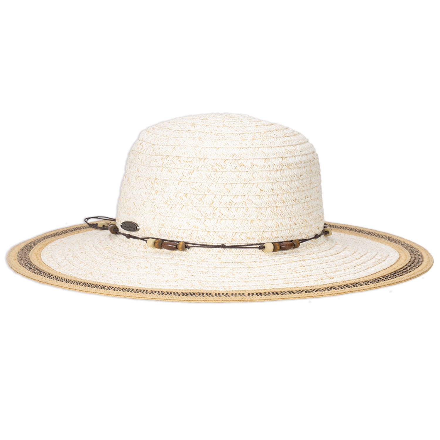 Straw Paper Braid, Wood Beads, Packable 